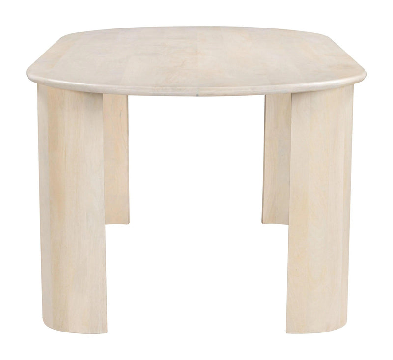 Risan Dining Table Natural Dining Tables LOOMLAN By Zuo Modern