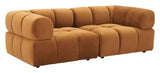 Rist Brown Corner Chair Sofas & Loveseats LOOMLAN By Zuo Modern