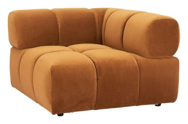 Rist Brown Corner Chair Sofas & Loveseats LOOMLAN By Zuo Modern