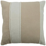 Rita Striped Ivory White Throw Pillow Throw Pillows LOOMLAN By LOOMLAN