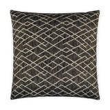 Ritz Black Throw Pillow With Insert Throw Pillows LOOMLAN By D.V. Kap