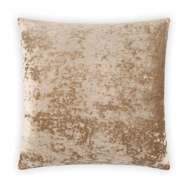 Riverdale Champagne Brown Throw Pillow With Insert Throw Pillows LOOMLAN By D.V. Kap