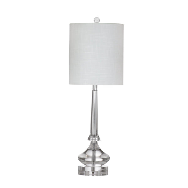 Rivoli Crystal White Table Lamp Table Lamps LOOMLAN By Bassett Mirror