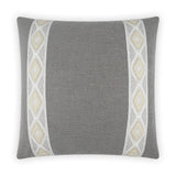 Rochelle Dove Grey Throw Pillow With Insert Throw Pillows LOOMLAN By D.V. Kap