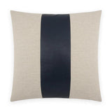 Rodeo Band Navy Blue Throw Pillow With Insert Throw Pillows LOOMLAN By D.V. Kap