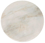 Rodin Steel and Marble Round Side Table Side Tables LOOMLAN By Noir