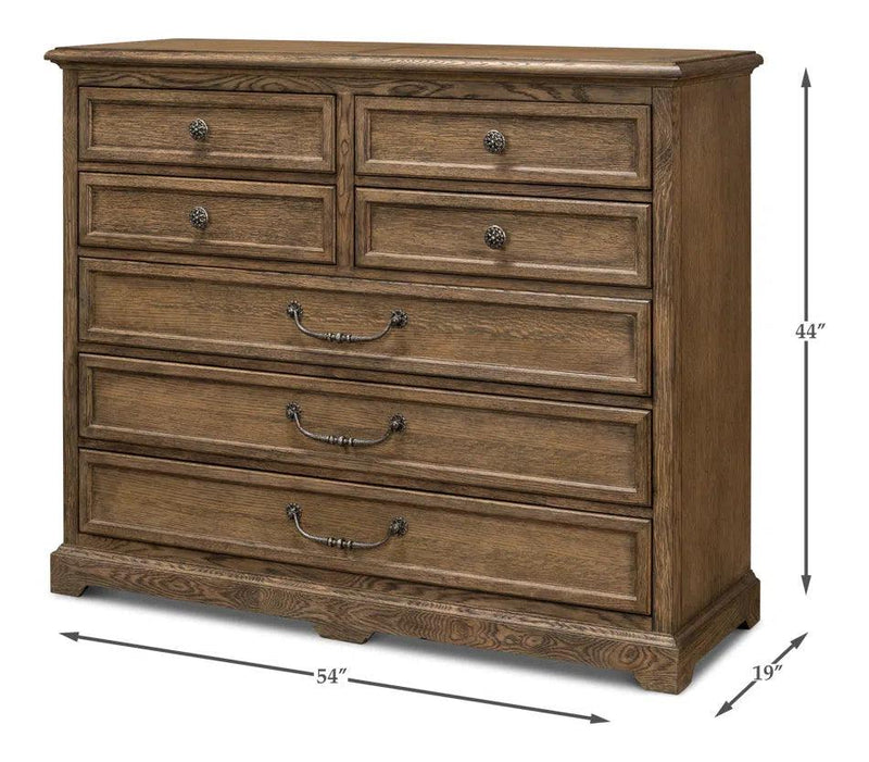 Rohan Equestrian Chest Husk 7 Drawers Chests LOOMLAN By Sarreid