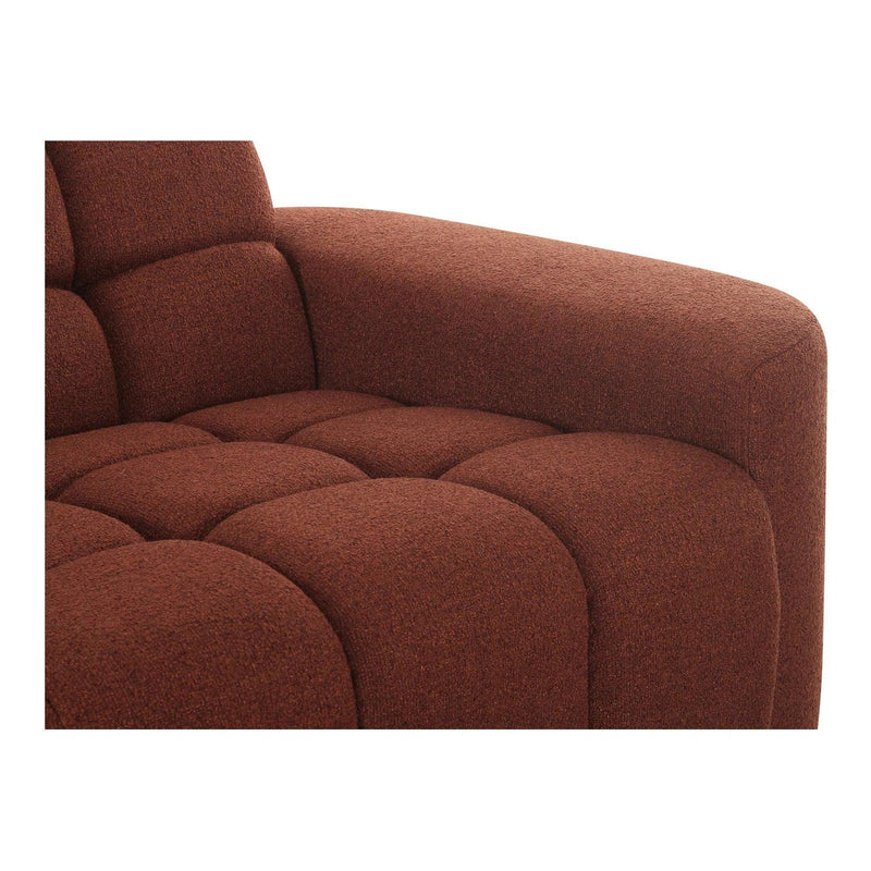 Roman Polyester Upholstered L-Shaped Sectional Modular Sofas LOOMLAN By Moe's Home