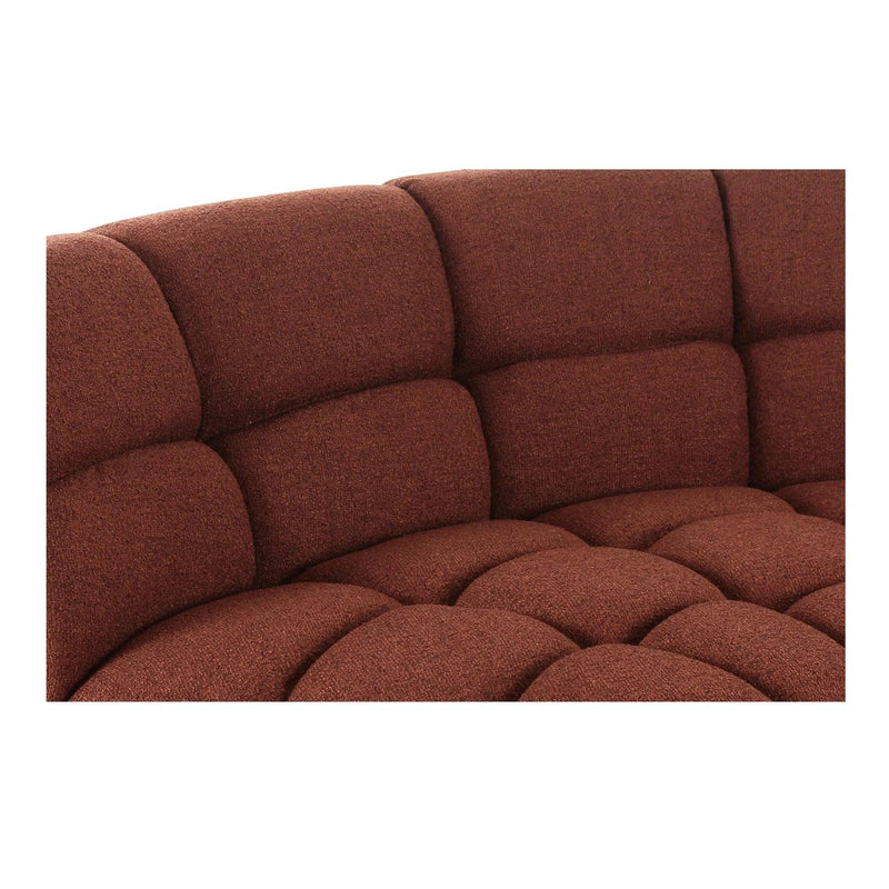 Roman Polyester Upholstered L-Shaped Sectional Modular Sofas LOOMLAN By Moe's Home