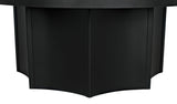 Rome Black Steel Round Coffee Table Coffee Tables LOOMLAN By Noir