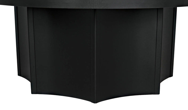 Rome Black Steel Round Coffee Table Coffee Tables LOOMLAN By Noir