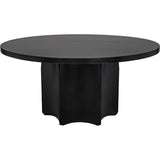 Rome Black Steel Round Dining Table Dining Tables LOOMLAN By Noir