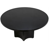 Rome Black Steel Round Dining Table Dining Tables LOOMLAN By Noir