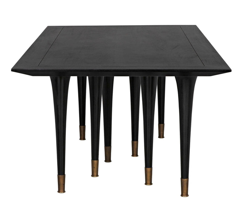 Romeo Dining Table, Hand Rubbed Black Dining Tables LOOMLAN By Noir