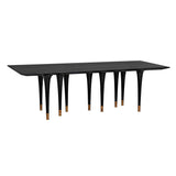 Romeo Dining Table, Hand Rubbed Black Dining Tables LOOMLAN By Noir