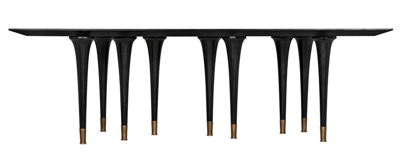 Romeo Dining Table, Hand Rubbed Black Dining Tables LOOMLAN By Noir