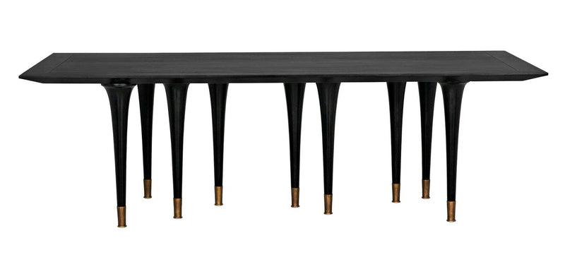 Romeo Dining Table, Hand Rubbed Black Dining Tables LOOMLAN By Noir