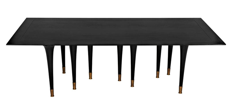 Romeo Dining Table, Hand Rubbed Black Dining Tables LOOMLAN By Noir