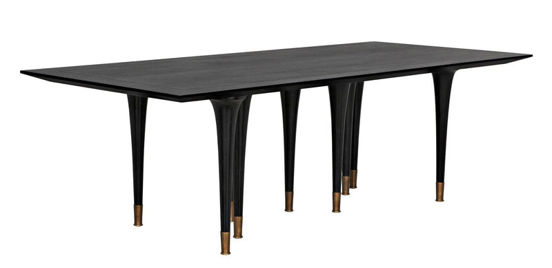 Romeo Dining Table, Hand Rubbed Black Dining Tables LOOMLAN By Noir