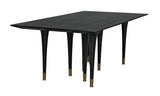 Romeo Dining Table, Hand Rubbed Black Dining Tables LOOMLAN By Noir