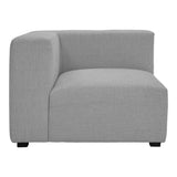 Romy Polyester Upholstered White Corner Chair Modular Sofas LOOMLAN By Moe's Home