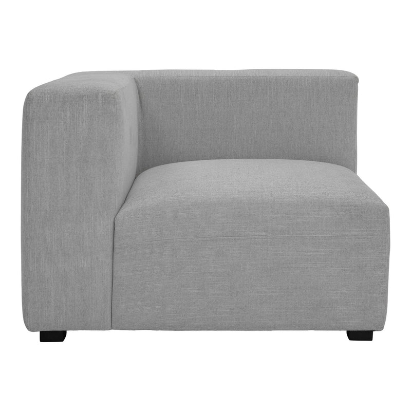 Romy Polyester Upholstered White Corner Chair Modular Sofas LOOMLAN By Moe's Home