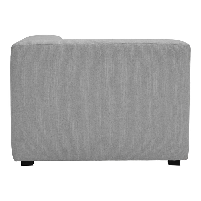 Romy Polyester Upholstered White Corner Chair Modular Sofas LOOMLAN By Moe's Home