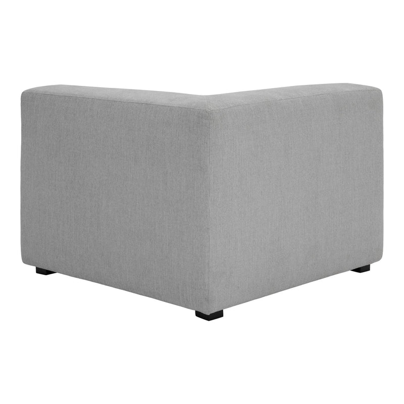 Romy Polyester Upholstered White Corner Chair Modular Sofas LOOMLAN By Moe's Home