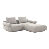 Rosello Nook Polyester Upholstered Modular Sectional Modular Sofas LOOMLAN By Moe's Home