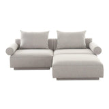 Rosello Nook Polyester Upholstered Modular Sectional Modular Sofas LOOMLAN By Moe's Home