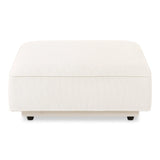 Rosello Polyester Upholstered Ottoman Ottomans LOOMLAN By Moe's Home