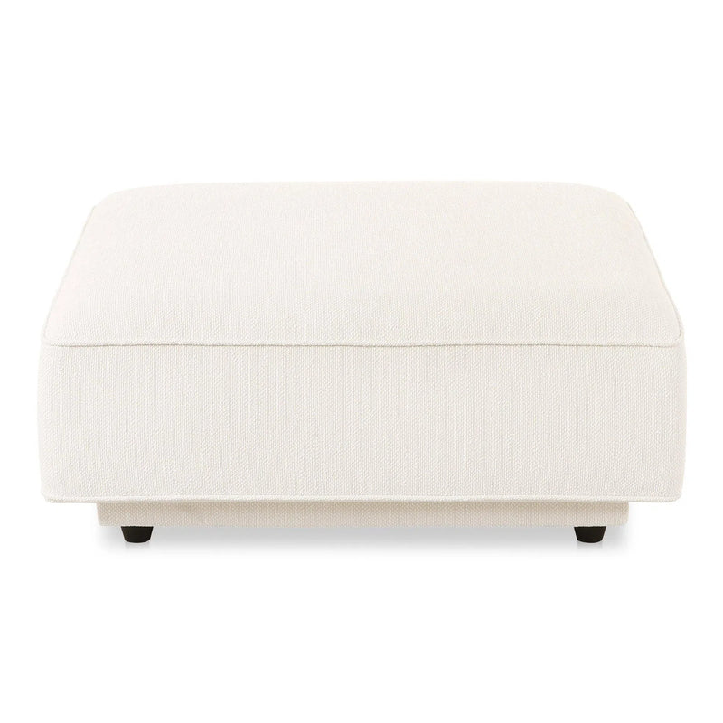 Rosello Polyester Upholstered Ottoman Ottomans LOOMLAN By Moe's Home