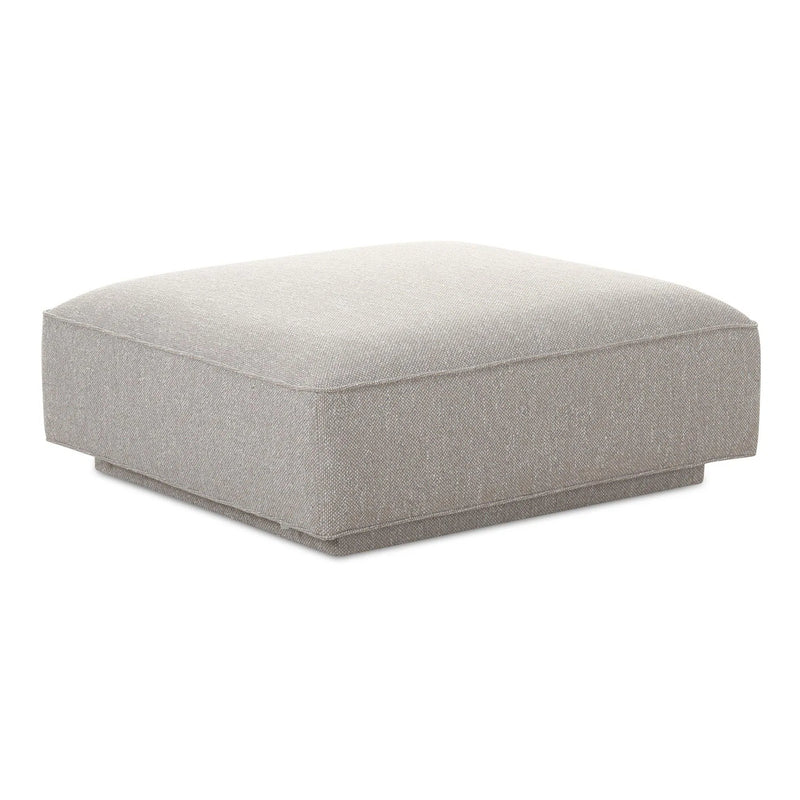 Rosello Polyester Upholstered Ottoman Ottomans LOOMLAN By Moe's Home