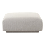 Rosello Polyester Upholstered Ottoman Ottomans LOOMLAN By Moe's Home