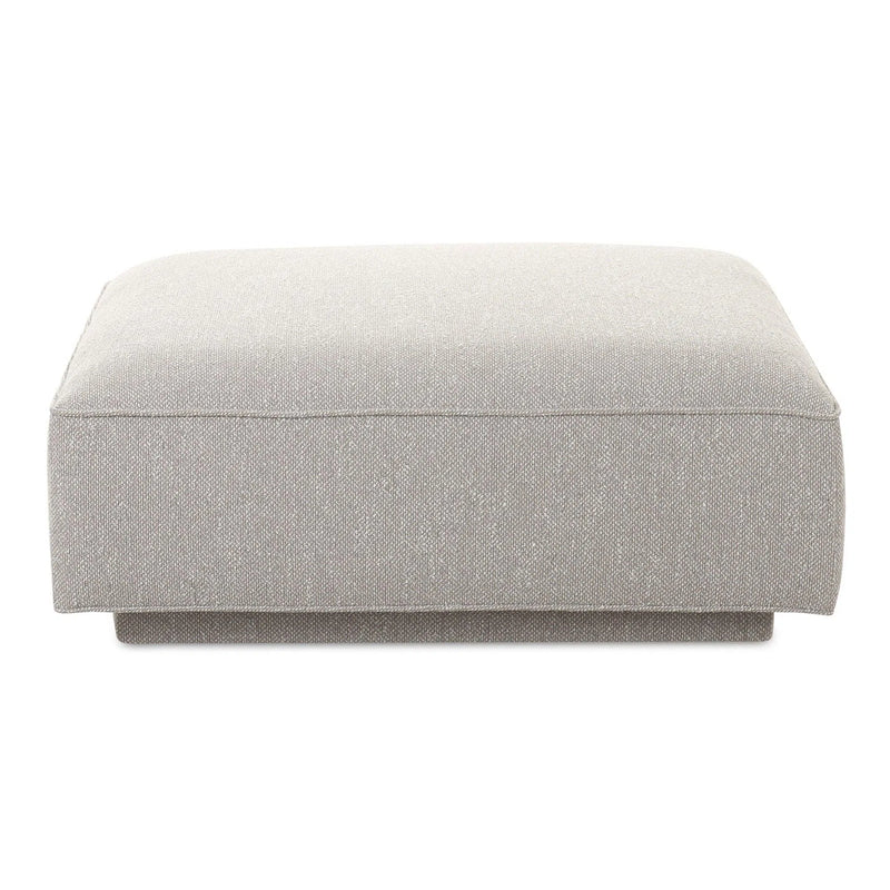 Rosello Polyester Upholstered Ottoman Ottomans LOOMLAN By Moe's Home