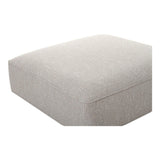 Rosello Polyester Upholstered Ottoman Ottomans LOOMLAN By Moe's Home