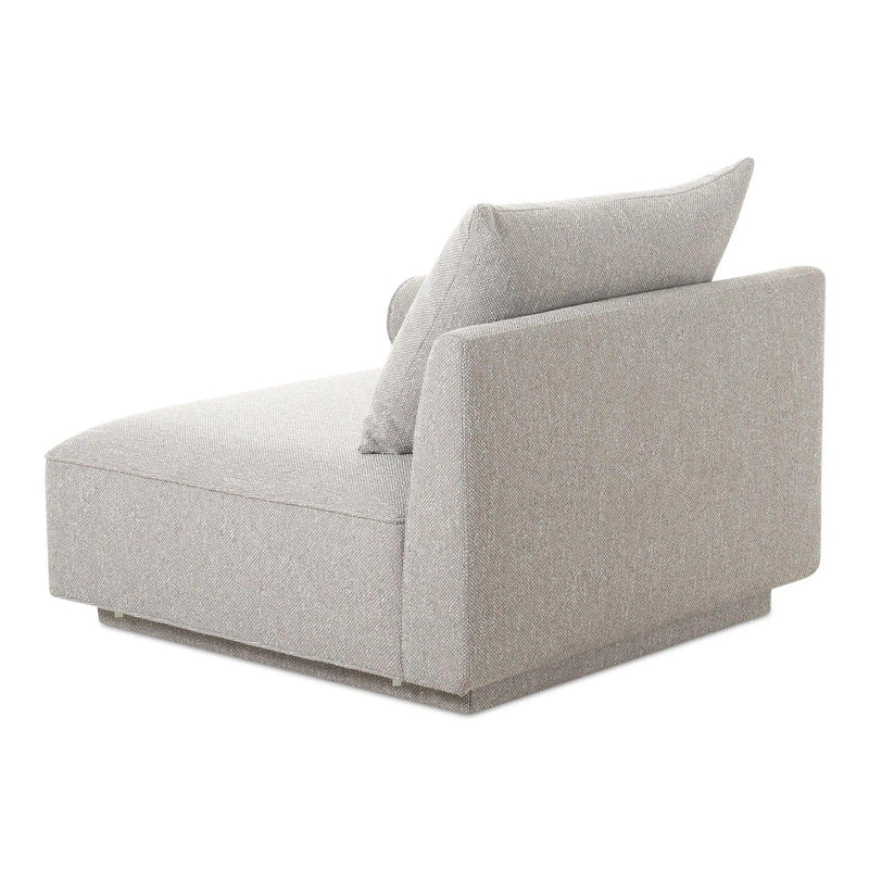 Rosello Polyester Upholstered Right Arm Facing Chair Modular Sofas LOOMLAN By Moe's Home