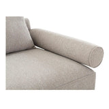 Rosello Polyester Upholstered Right Arm Facing Chair Modular Sofas LOOMLAN By Moe's Home