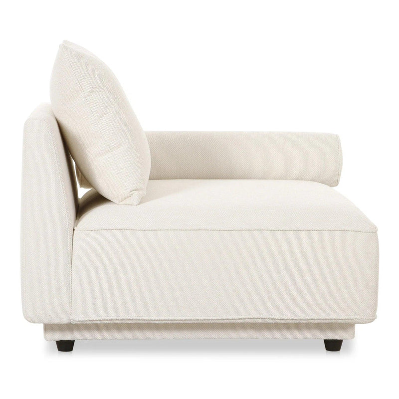 Rosello Polyester Upholstered Right Arm Facing Chair Modular Sofas LOOMLAN By Moe's Home