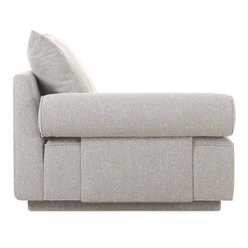 Rosellow Polyester Upholstered Left Arm Facing Chair Modular Sofas LOOMLAN By Moe's Home