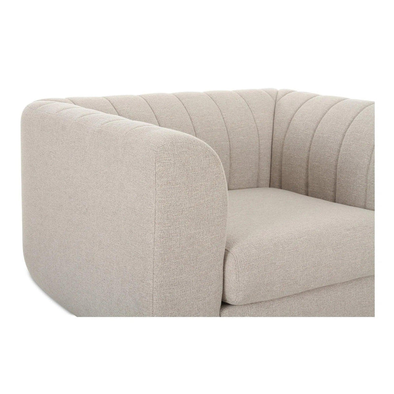 Rosy Polyester Upholstered Lounge Armchair Lounge Chairs LOOMLAN By Moe's Home