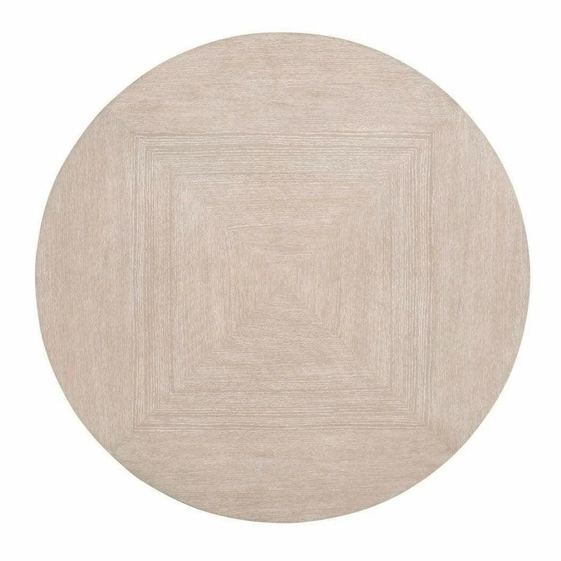 Roto Large Round Side Table Natural Oak and Silver Side Tables LOOMLAN By Essentials For Living