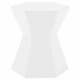 Round Bento Accent Table Ivory Concrete Outdoor Side Tables LOOMLAN By Essentials For Living