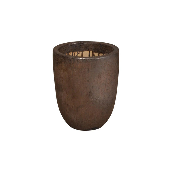 Round Ceramic Cylinder Planter Outdoor Planters LOOMLAN By Emissary