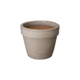 Round Ceramic Flower Pot Outdoor Planters LOOMLAN By Emissary