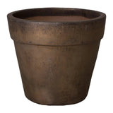 Round Ceramic Flower Pot Outdoor Planters LOOMLAN By Emissary