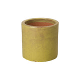 Round Cylinder Ceramic Planter Outdoor Planters LOOMLAN By Emissary