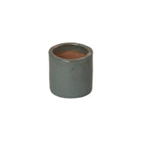 Round Cylinder Ceramic Planter Outdoor Planters LOOMLAN By Emissary