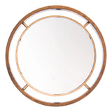 Round Mirror Gold Wall Mirrors LOOMLAN By Zuo Modern