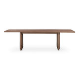 Round Off Wood Large Rectangular Dining Table Dining Tables LOOMLAN By Moe's Home